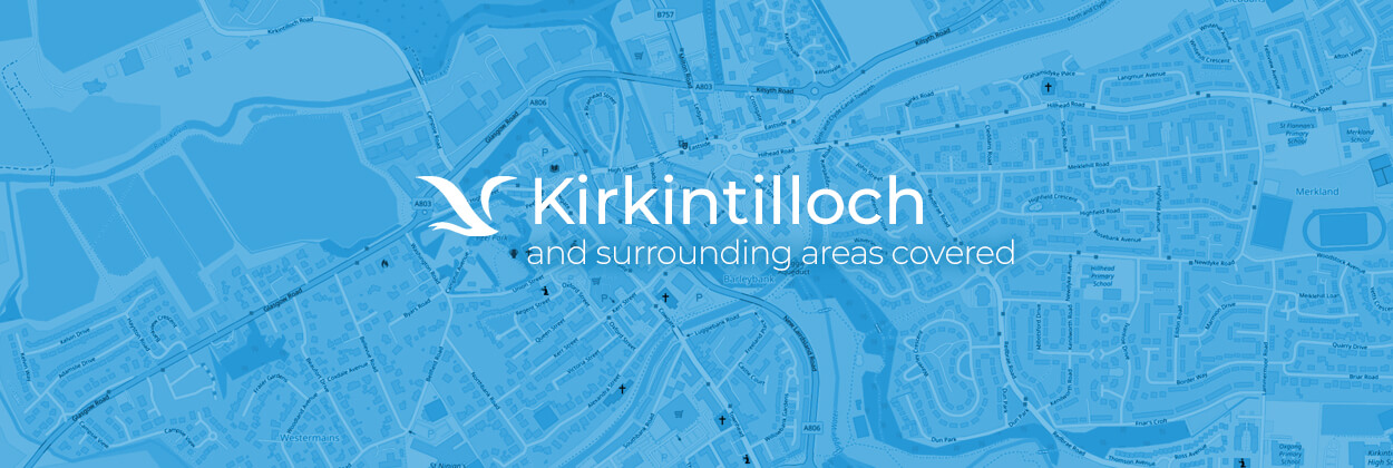 Kirkintilloch service area map for stairlift surveys, installation, and maintenance